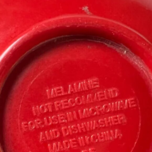 Vintage Measuring Set of 5 Nesting Mealmine Bowls - Betty Crocker Red - Picture 4 of 4